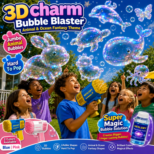 TopacmeOFFICIALBRAND3Dcharm Bubble Blaster Animal& Ocean Fantasy Theme